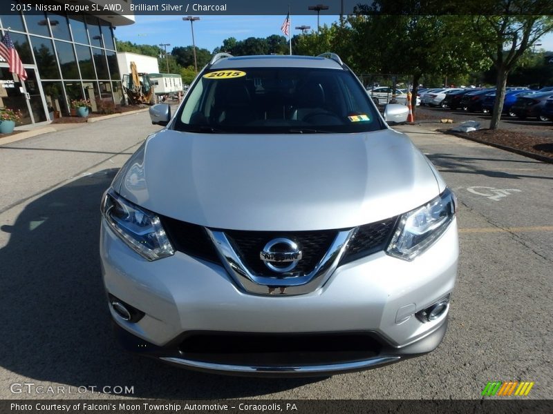Brilliant Silver / Charcoal 2015 Nissan Rogue SL AWD