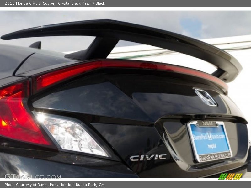 Crystal Black Pearl / Black 2018 Honda Civic Si Coupe