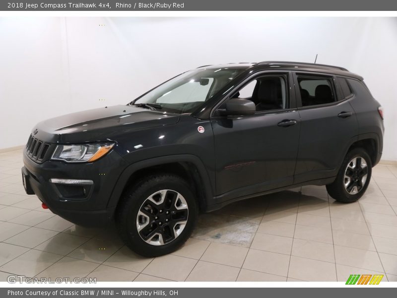 Rhino / Black/Ruby Red 2018 Jeep Compass Trailhawk 4x4