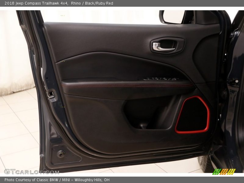 Rhino / Black/Ruby Red 2018 Jeep Compass Trailhawk 4x4