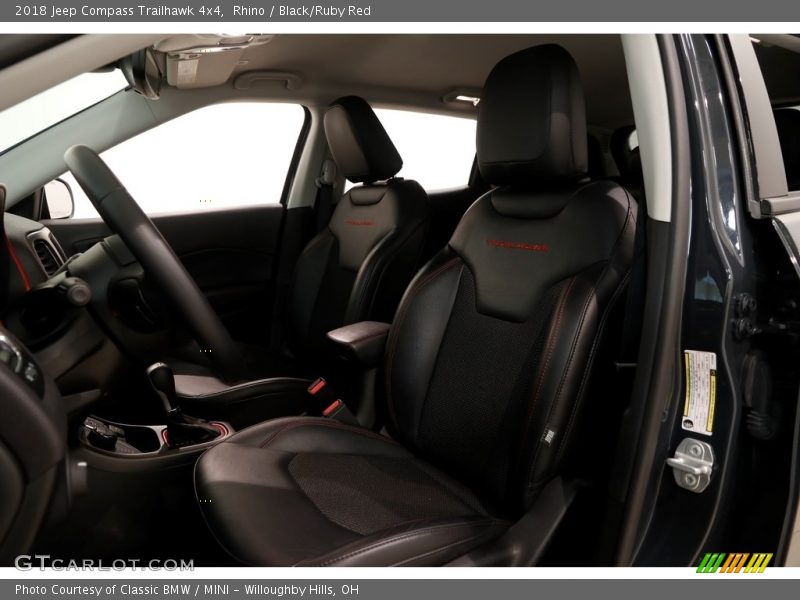 Rhino / Black/Ruby Red 2018 Jeep Compass Trailhawk 4x4