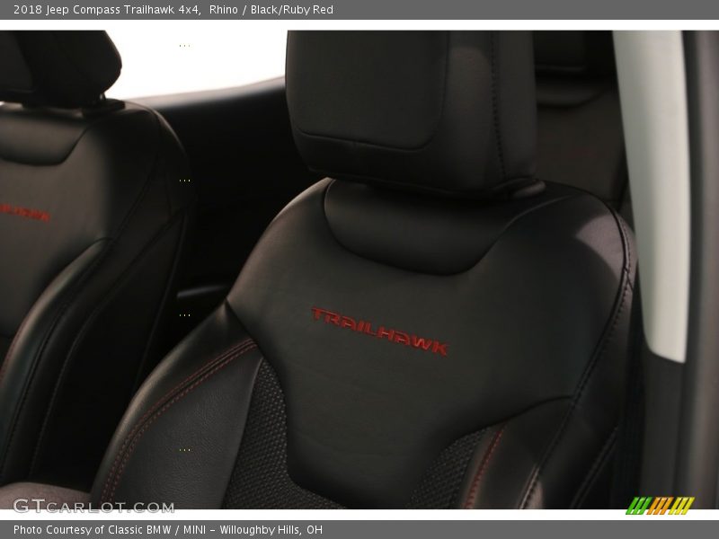 Rhino / Black/Ruby Red 2018 Jeep Compass Trailhawk 4x4