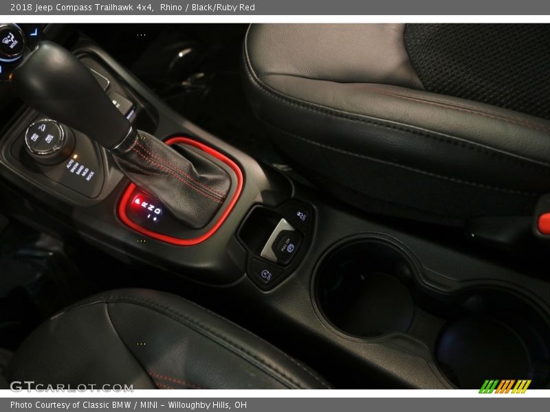 Rhino / Black/Ruby Red 2018 Jeep Compass Trailhawk 4x4