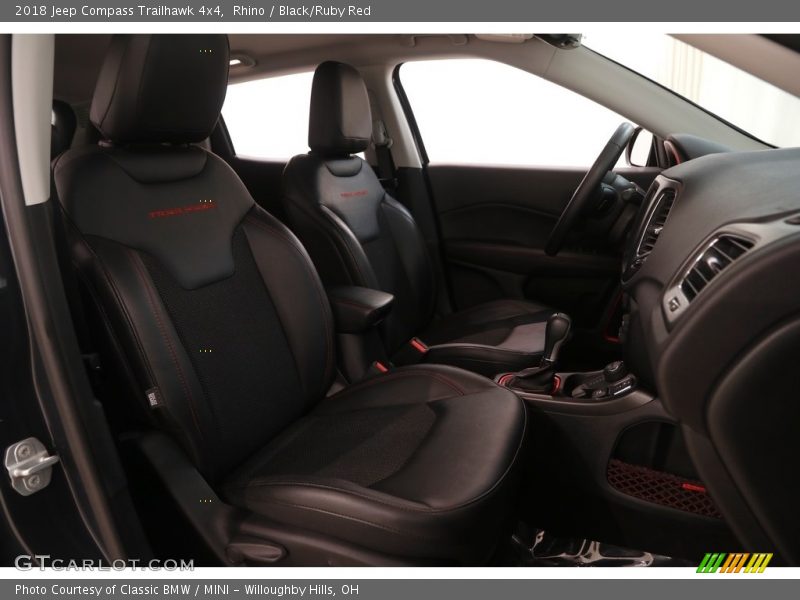 Rhino / Black/Ruby Red 2018 Jeep Compass Trailhawk 4x4