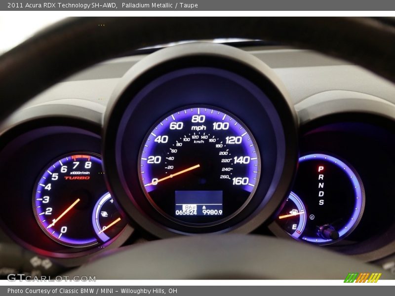 Palladium Metallic / Taupe 2011 Acura RDX Technology SH-AWD