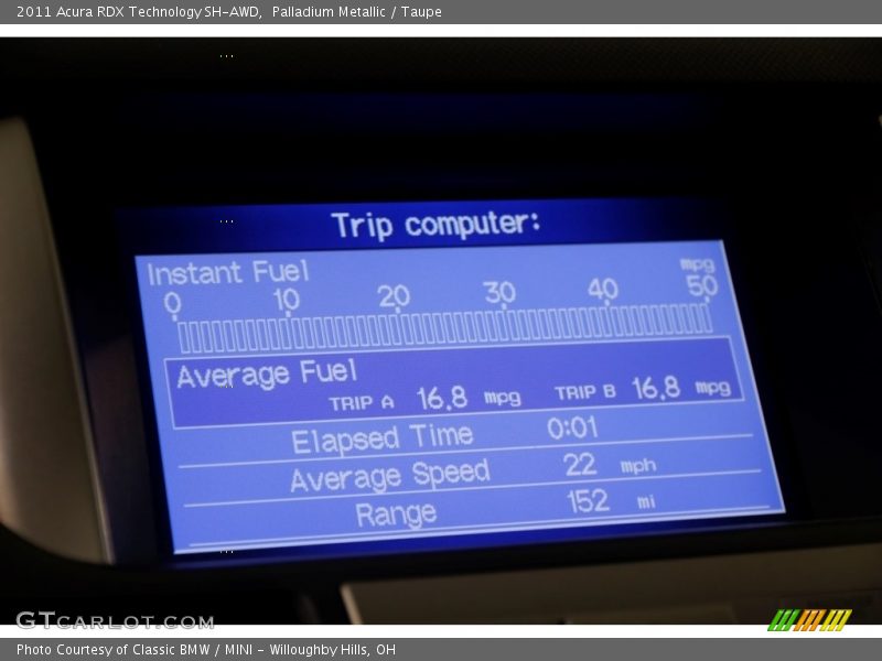 Palladium Metallic / Taupe 2011 Acura RDX Technology SH-AWD