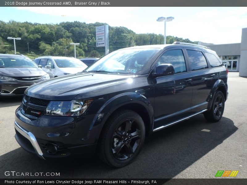 Bruiser Grey / Black 2018 Dodge Journey Crossroad AWD