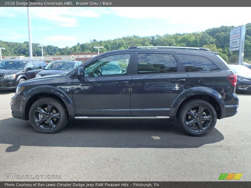 Bruiser Grey / Black 2018 Dodge Journey Crossroad AWD