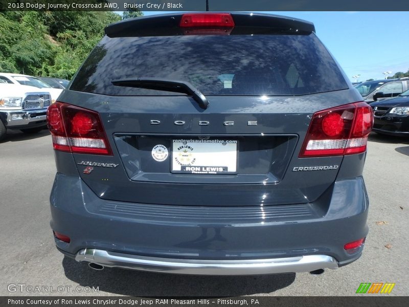 Bruiser Grey / Black 2018 Dodge Journey Crossroad AWD