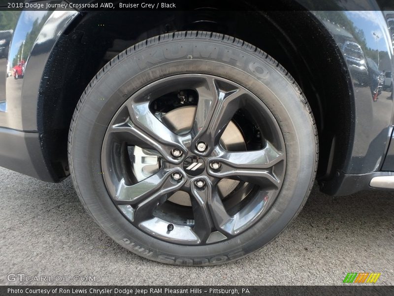 Bruiser Grey / Black 2018 Dodge Journey Crossroad AWD