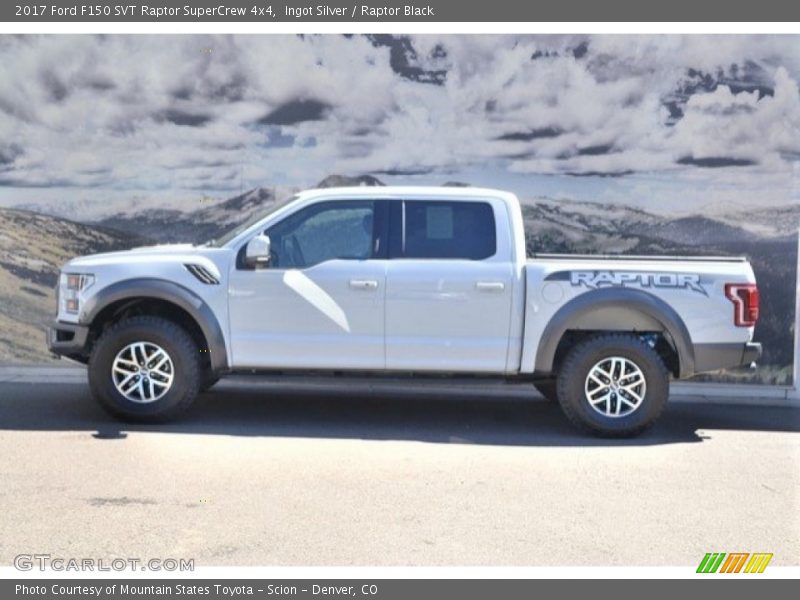 Ingot Silver / Raptor Black 2017 Ford F150 SVT Raptor SuperCrew 4x4