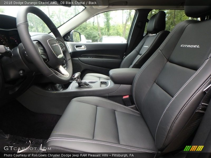 Front Seat of 2018 Durango Citadel AWD