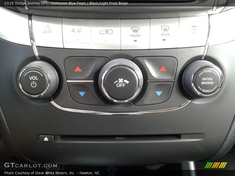 Contusion Blue Pearl / Black/Light Frost Beige 2018 Dodge Journey SXT