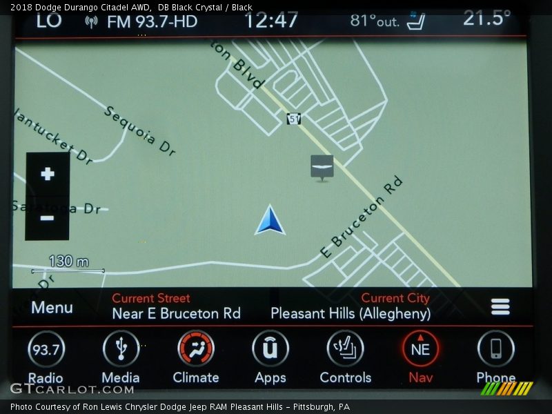 Navigation of 2018 Durango Citadel AWD