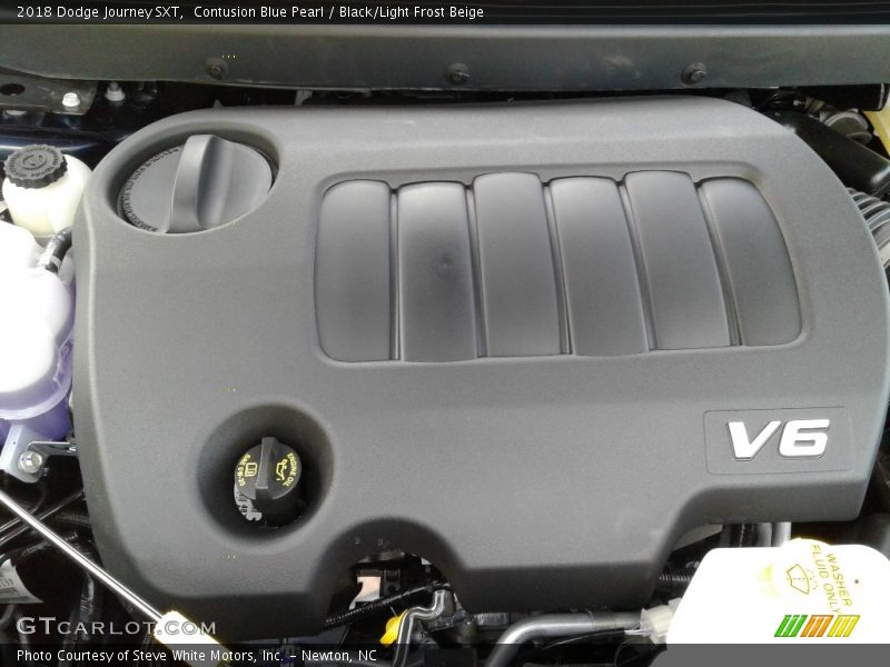 Contusion Blue Pearl / Black/Light Frost Beige 2018 Dodge Journey SXT