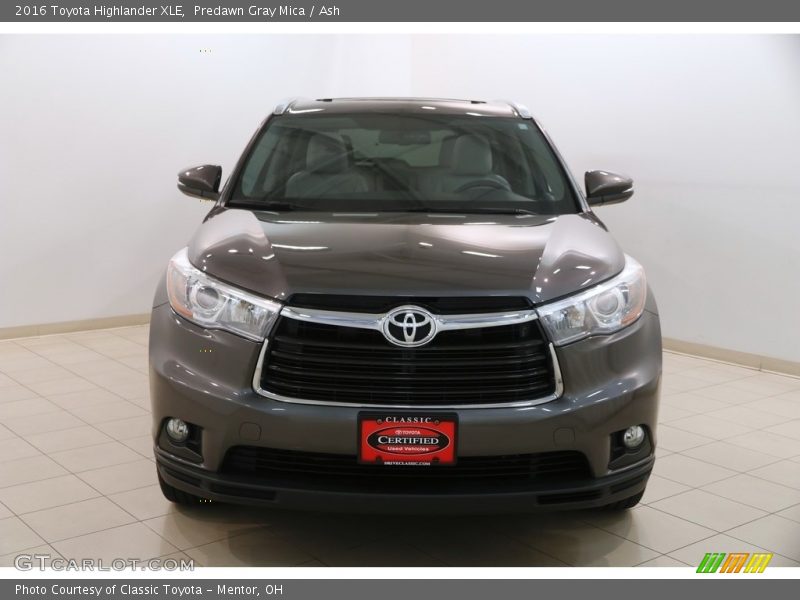 Predawn Gray Mica / Ash 2016 Toyota Highlander XLE