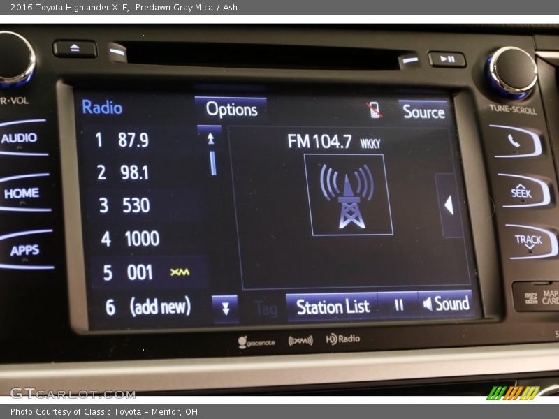 Predawn Gray Mica / Ash 2016 Toyota Highlander XLE
