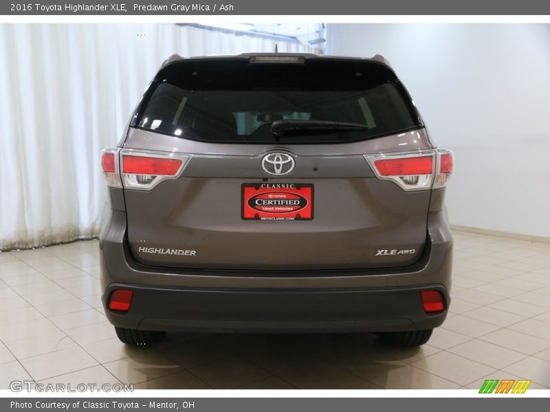 Predawn Gray Mica / Ash 2016 Toyota Highlander XLE