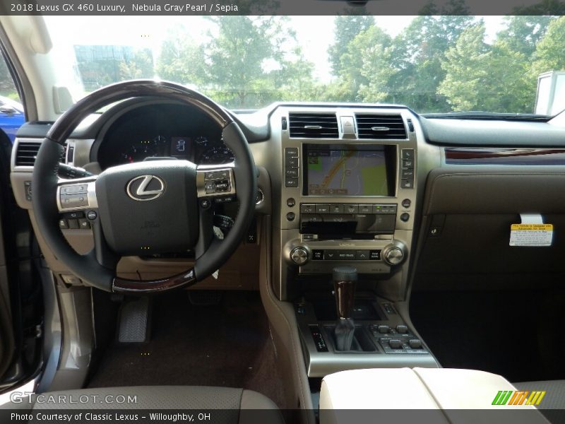 Nebula Gray Pearl / Sepia 2018 Lexus GX 460 Luxury