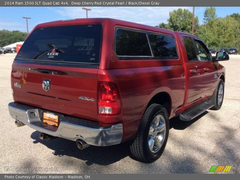 Deep Cherry Red Crystal Pearl / Black/Diesel Gray 2014 Ram 1500 SLT Quad Cab 4x4