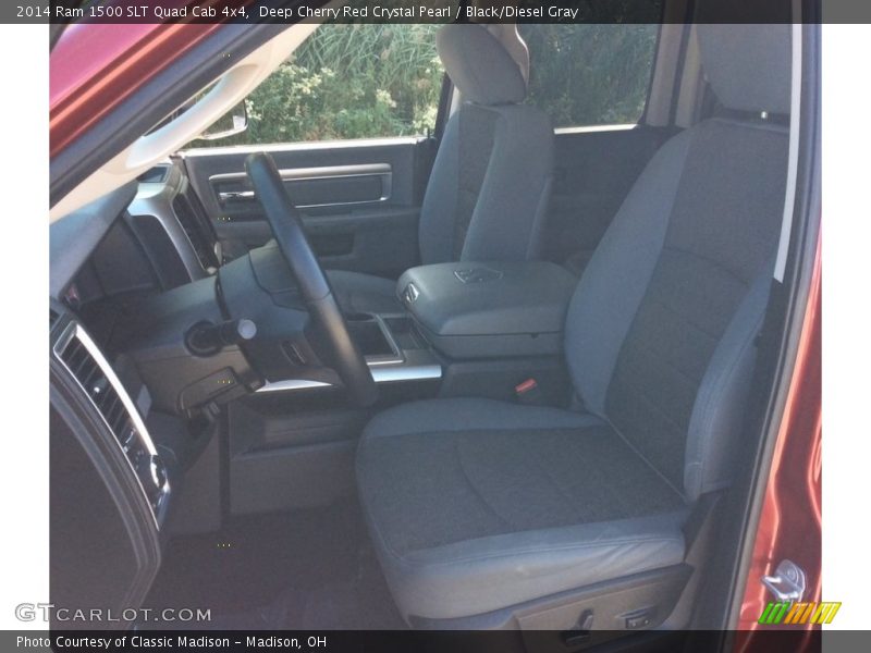 Deep Cherry Red Crystal Pearl / Black/Diesel Gray 2014 Ram 1500 SLT Quad Cab 4x4