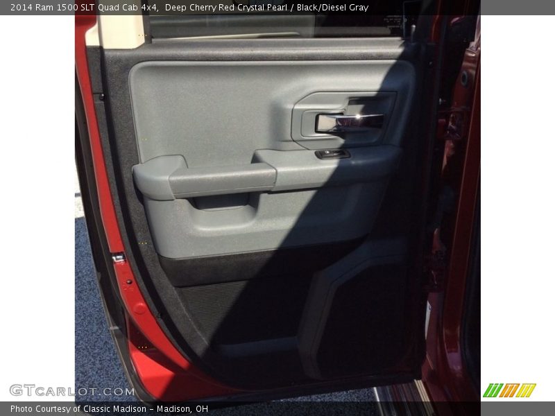 Deep Cherry Red Crystal Pearl / Black/Diesel Gray 2014 Ram 1500 SLT Quad Cab 4x4