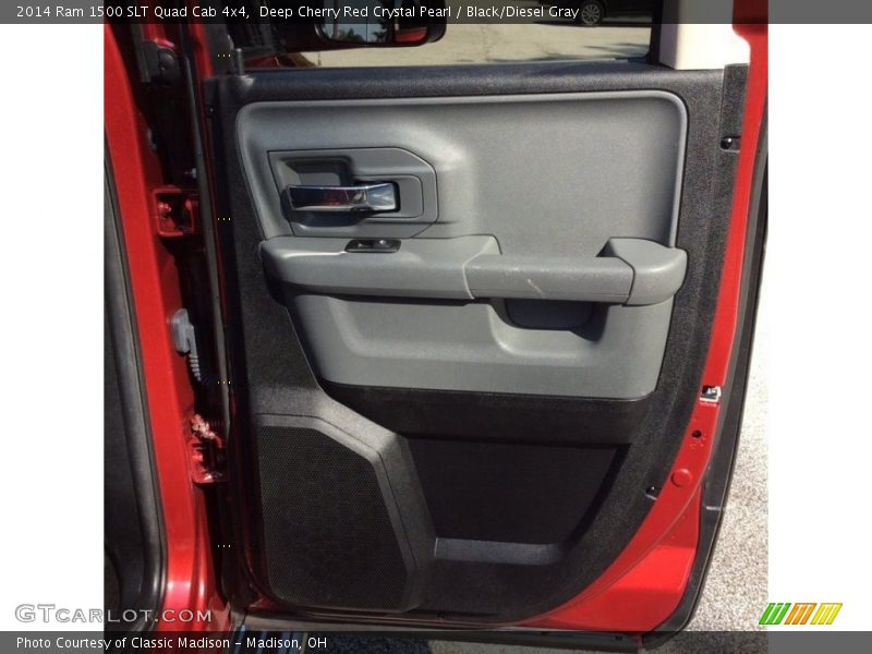 Deep Cherry Red Crystal Pearl / Black/Diesel Gray 2014 Ram 1500 SLT Quad Cab 4x4