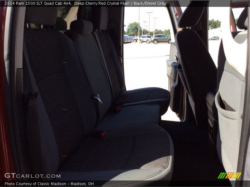 Deep Cherry Red Crystal Pearl / Black/Diesel Gray 2014 Ram 1500 SLT Quad Cab 4x4