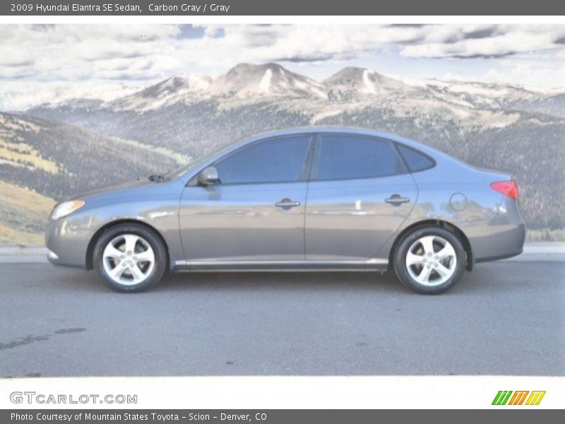 Carbon Gray / Gray 2009 Hyundai Elantra SE Sedan