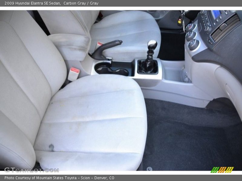 Carbon Gray / Gray 2009 Hyundai Elantra SE Sedan
