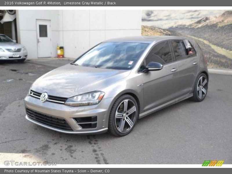 Limestone Gray Metallic / Black 2016 Volkswagen Golf R 4Motion