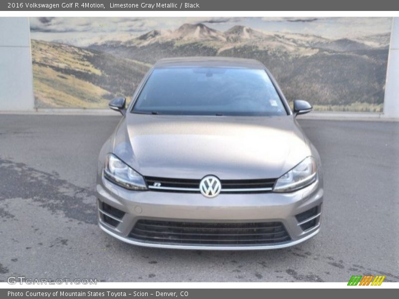 Limestone Gray Metallic / Black 2016 Volkswagen Golf R 4Motion