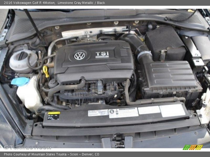 Limestone Gray Metallic / Black 2016 Volkswagen Golf R 4Motion