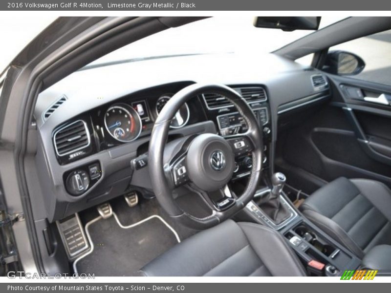 Limestone Gray Metallic / Black 2016 Volkswagen Golf R 4Motion