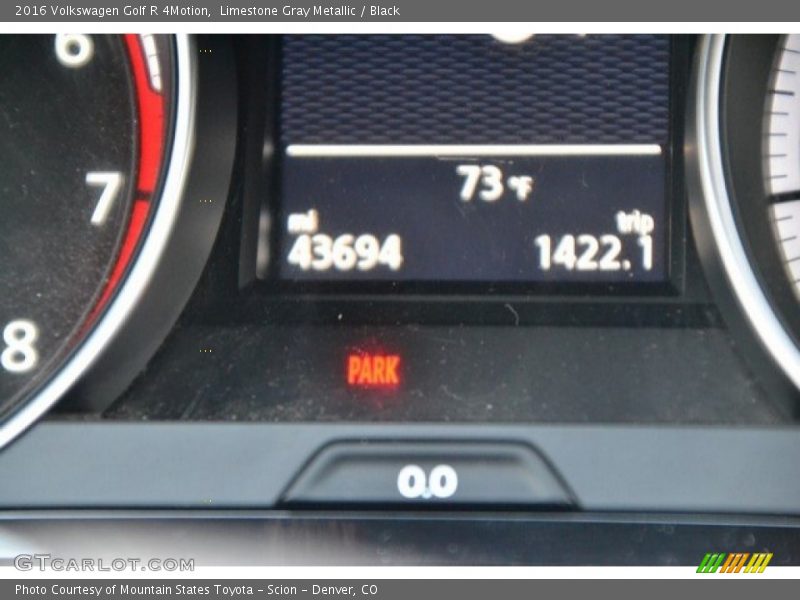 Limestone Gray Metallic / Black 2016 Volkswagen Golf R 4Motion