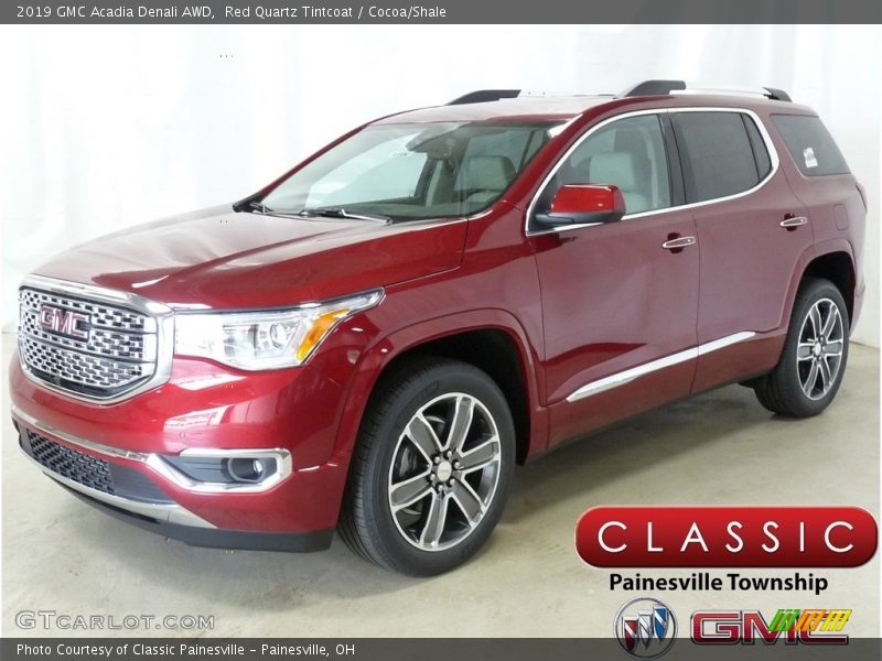 Red Quartz Tintcoat / Cocoa/Shale 2019 GMC Acadia Denali AWD