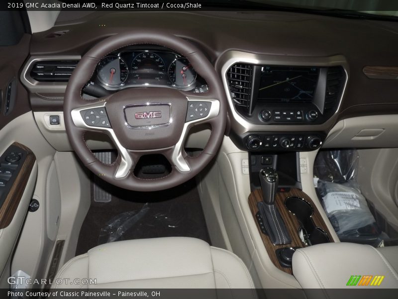 Red Quartz Tintcoat / Cocoa/Shale 2019 GMC Acadia Denali AWD