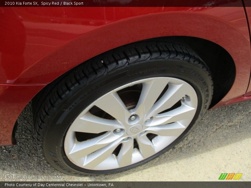 Spicy Red / Black Sport 2010 Kia Forte SX