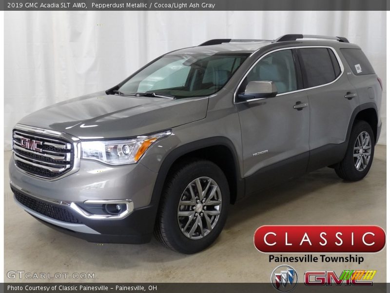 Pepperdust Metallic / Cocoa/Light Ash Gray 2019 GMC Acadia SLT AWD