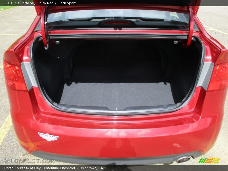 Spicy Red / Black Sport 2010 Kia Forte SX