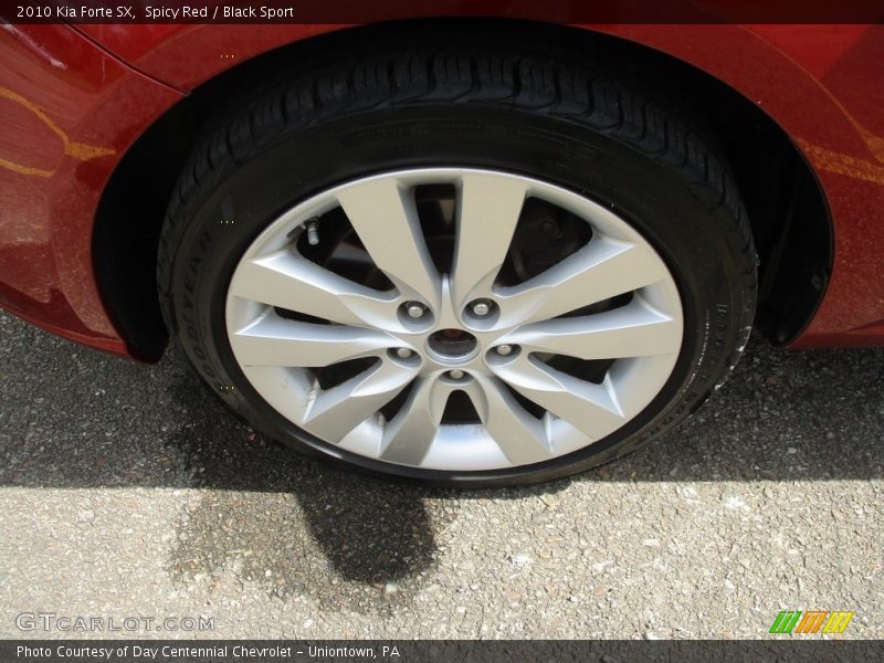 Spicy Red / Black Sport 2010 Kia Forte SX