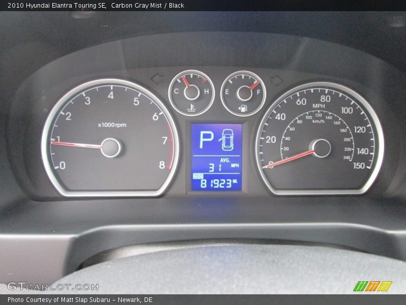 Carbon Gray Mist / Black 2010 Hyundai Elantra Touring SE