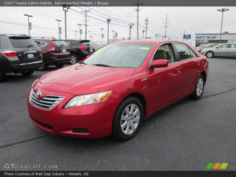 Barcelona Red Metallic / Bisque 2007 Toyota Camry Hybrid