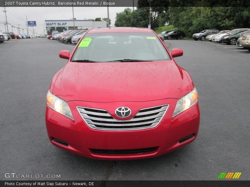 Barcelona Red Metallic / Bisque 2007 Toyota Camry Hybrid