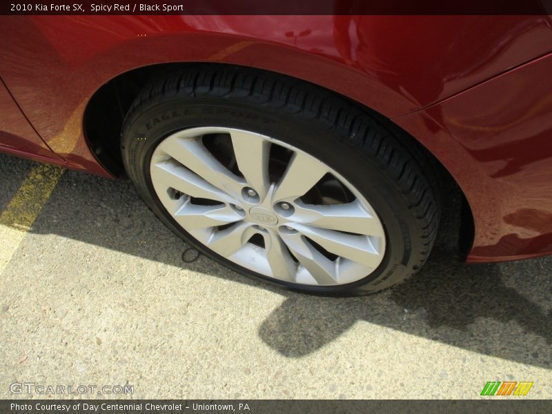 Spicy Red / Black Sport 2010 Kia Forte SX