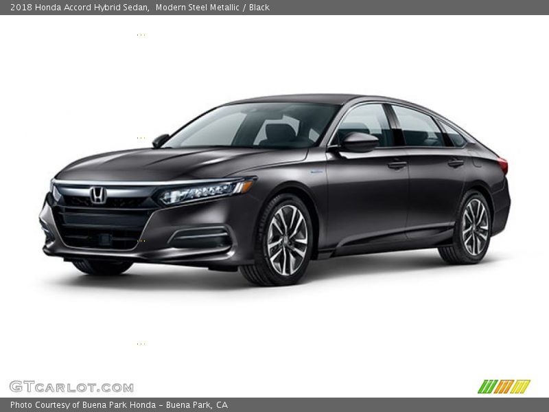 Modern Steel Metallic / Black 2018 Honda Accord Hybrid Sedan