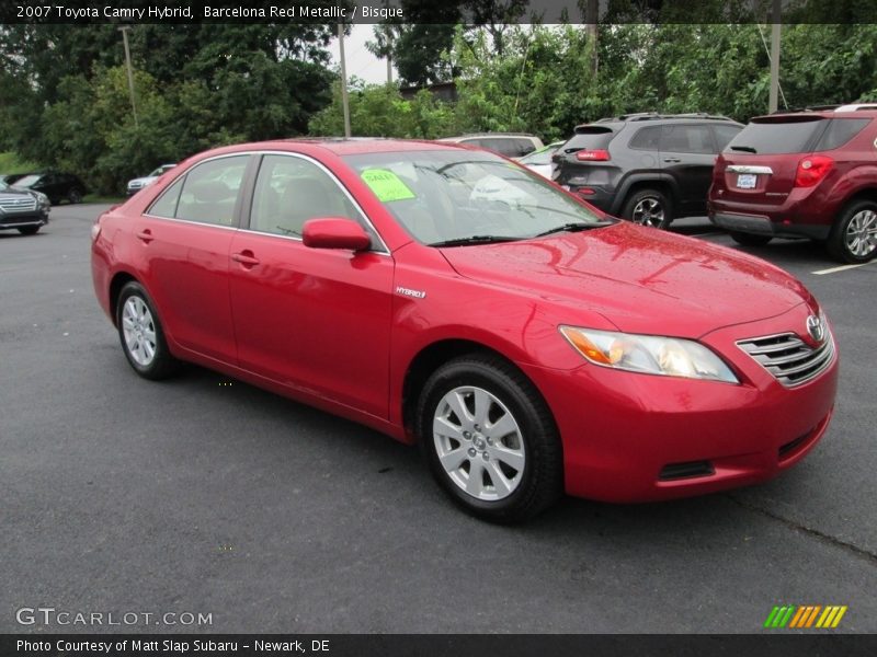 Barcelona Red Metallic / Bisque 2007 Toyota Camry Hybrid