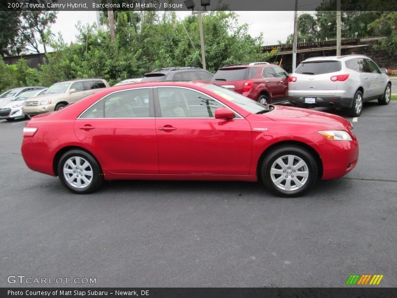 Barcelona Red Metallic / Bisque 2007 Toyota Camry Hybrid