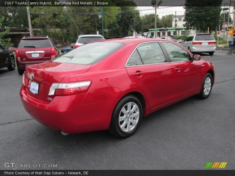 Barcelona Red Metallic / Bisque 2007 Toyota Camry Hybrid