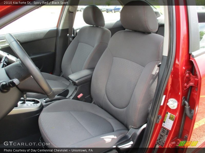 Spicy Red / Black Sport 2010 Kia Forte SX